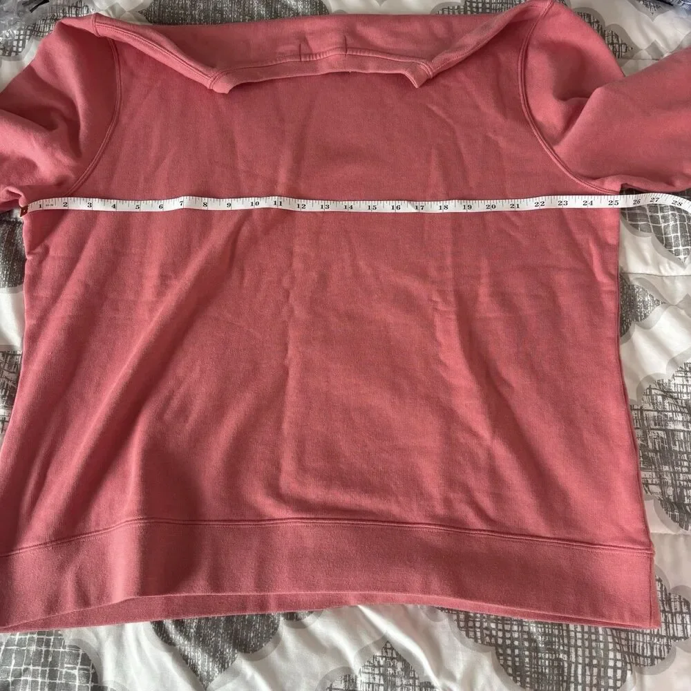 Vineyard Vines Fashion Knits Core Blank Mens Sweatshirt Crew Neck Salmon Large